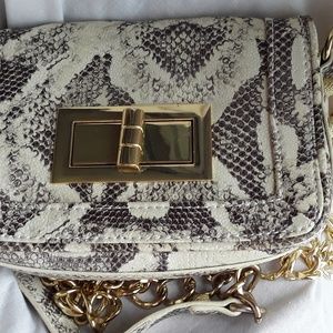 Small Snakeskin Crossbody Bag by Olivia + Joy